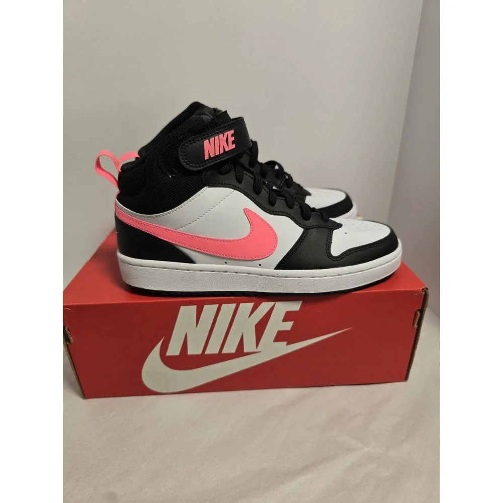 Nike Court Borough 2 Mid Multicolor Athletic Shoes Sneakers Kids Size 7Y‎